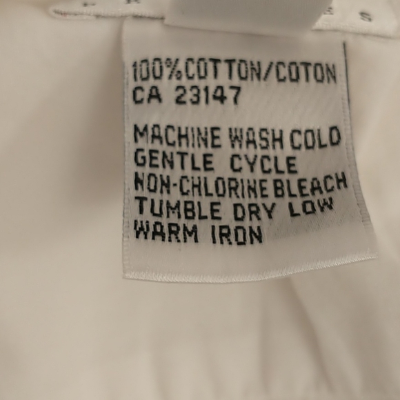 Talbot's White Cotton Sleeveless Blouse Classic Lg - Picture 6 of 7